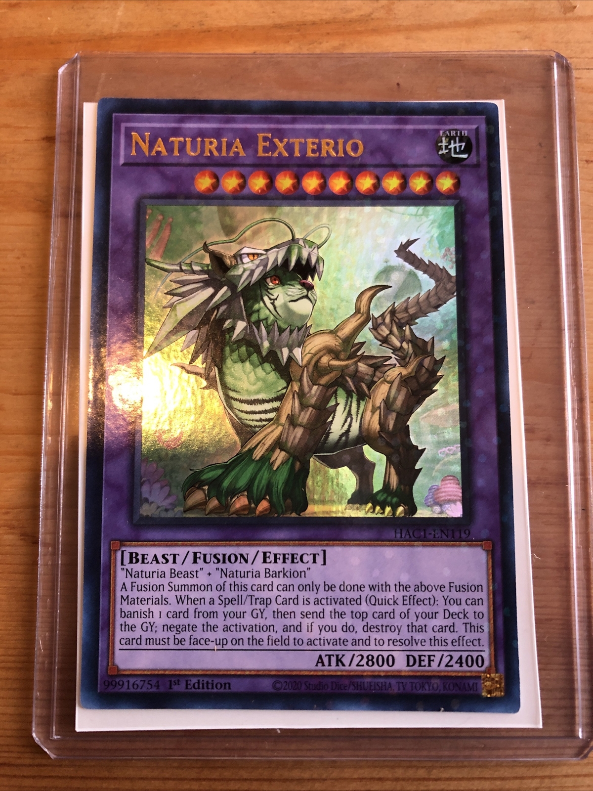 Yugioh Naturia Exterio Duel Terminal Ultra Rare HAC1-EN119 NM