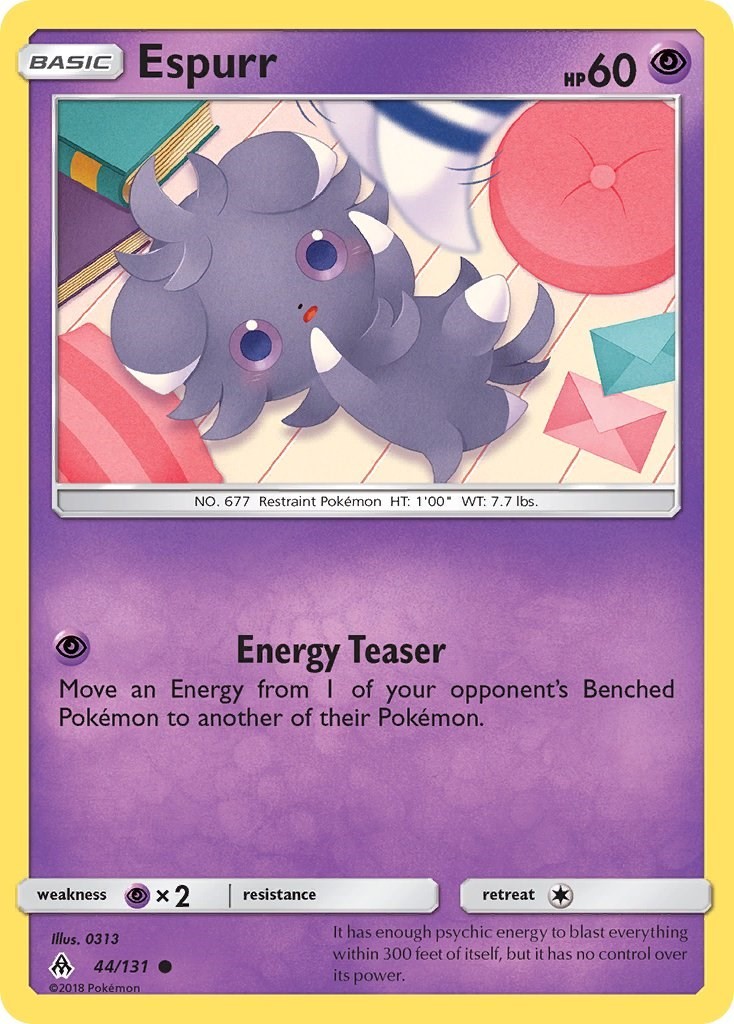 LP Espurr [SM – Forbidden Light 44/131] Common Pokemon TCG