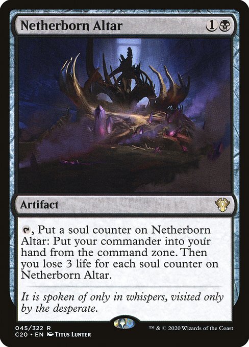 Netherborn Altar MTG Commander 2020 Rare NM x1 – Magic Card