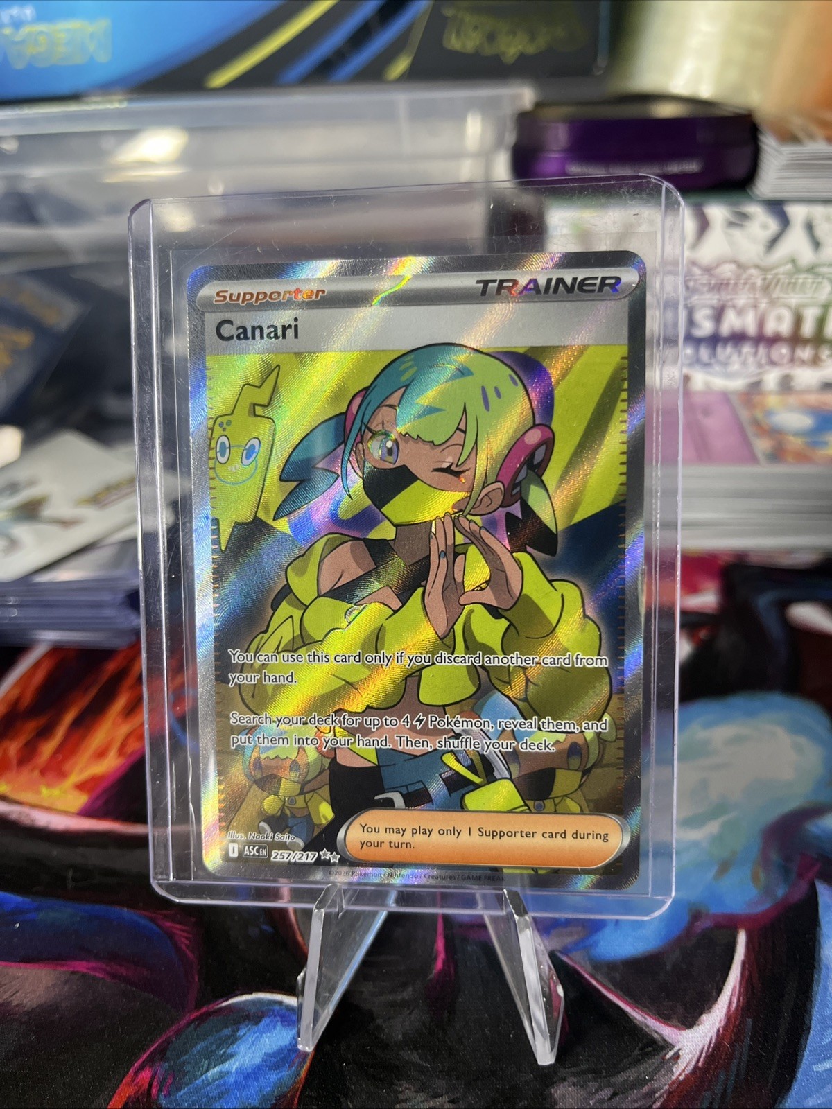Canari 257/217 Ascended Heroes Full Art Trainer Ultra Rare NM – Pack Fresh