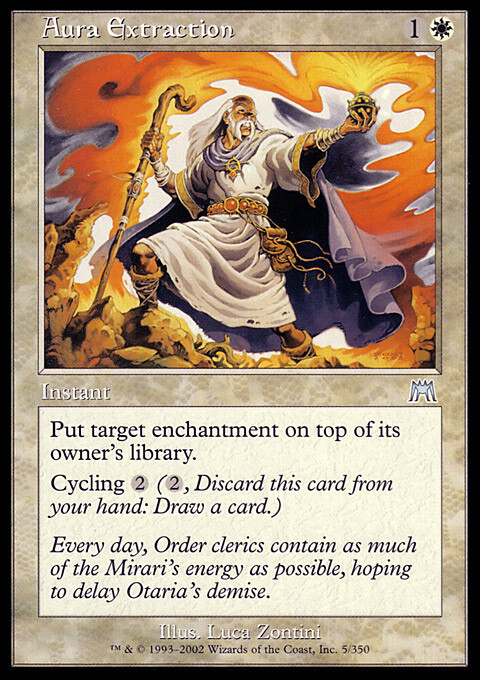 Magic the Gathering MTG Aura Extraction (5) Onslaught LP