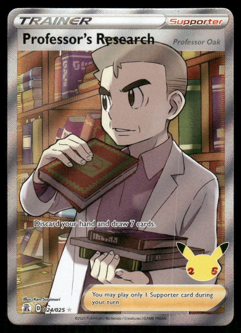 Professor’s Research (Professor Oak) 024/025 – Celebrations – Holo Ultra Rare NM