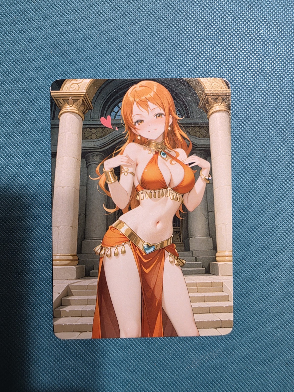 Double Sided Beautiful Waifu Card -Nami-Custom DIY Fan Art Card