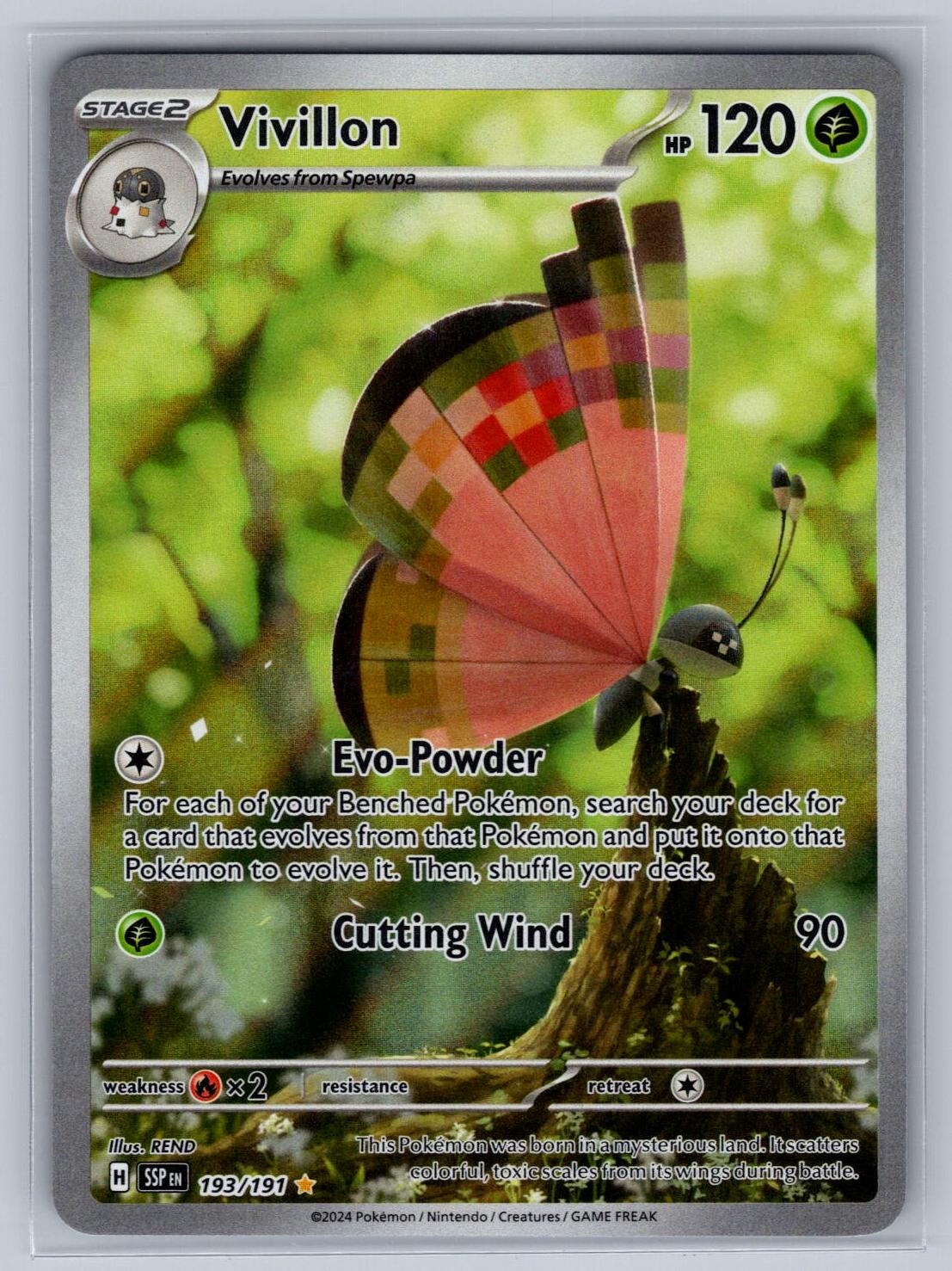 Vivillon 193/191 Illustration Rare Surging Sparks Near Mint