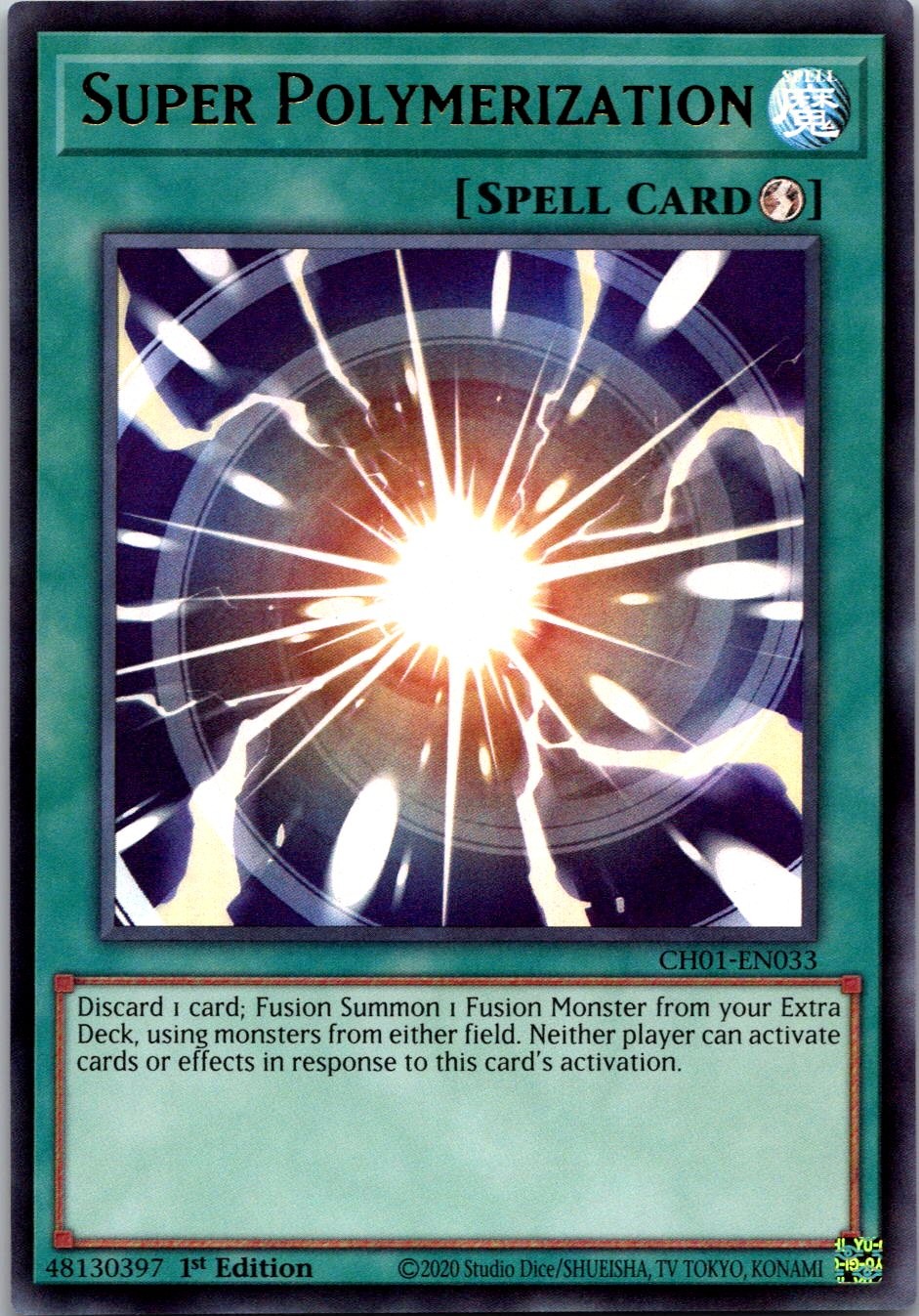 The Fallen & The Virtuous #CH01-EN033 Super Polymerization (Ultra Rare)