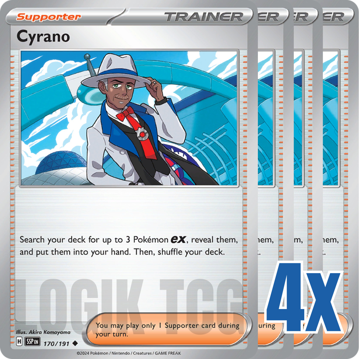 4x Cyrano 170/191 x4 – Surging Sparks – Pokemon TCG – Playset
