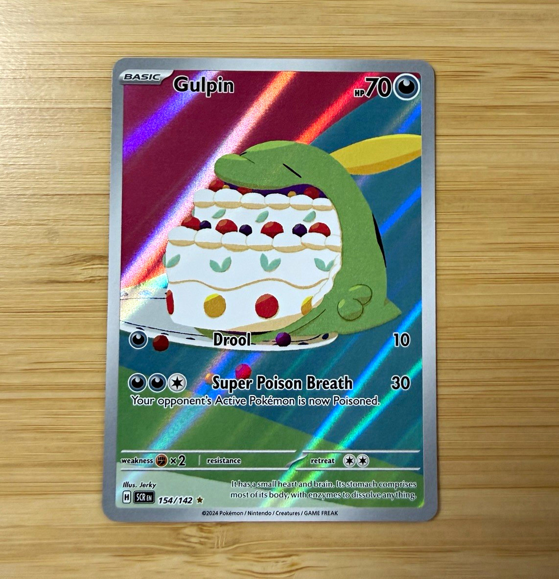 The Pokémon Company Gulpin 154/142 SV07 Stellar Crown Holo IR EN 70 HP
