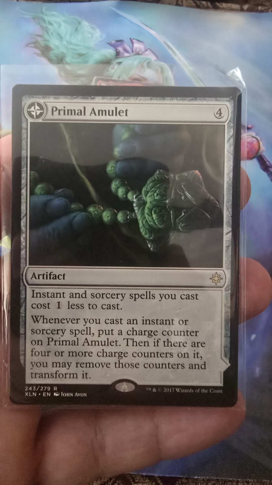 Wizards of the Coast Primal Amulet Rare Artifact/Land Ixalan EN 2017 243 Regular
