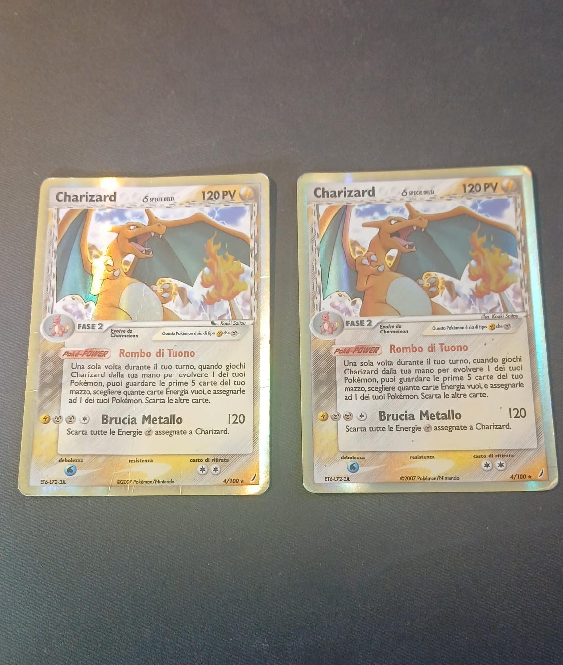 2x Charizard δ Delta Species Holo 4/100 Crystal Guardians 1 lp 1 poor pokem