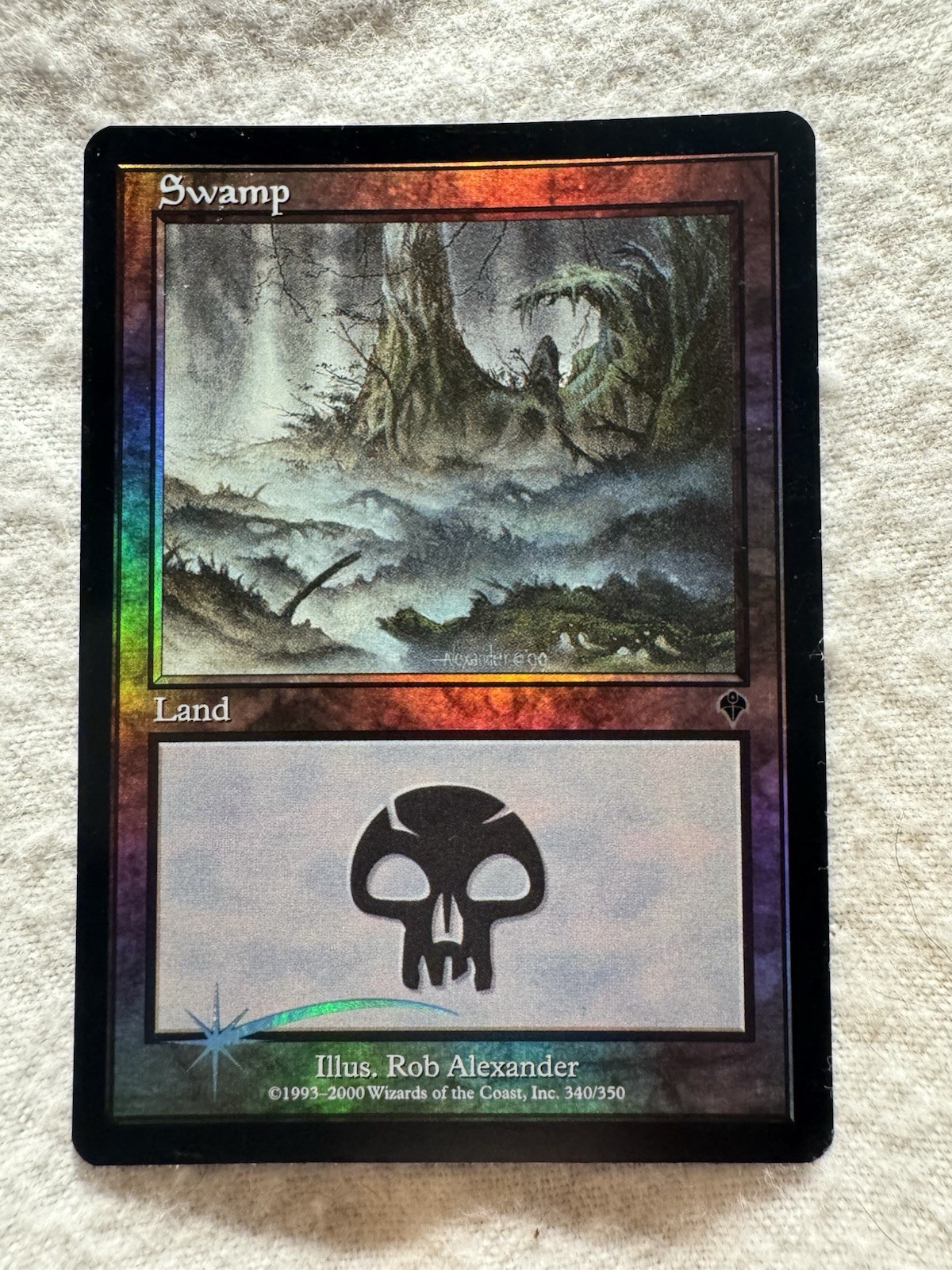 MTG – Swamp (340) – Invasion – Foil – NM – Free Shipping!