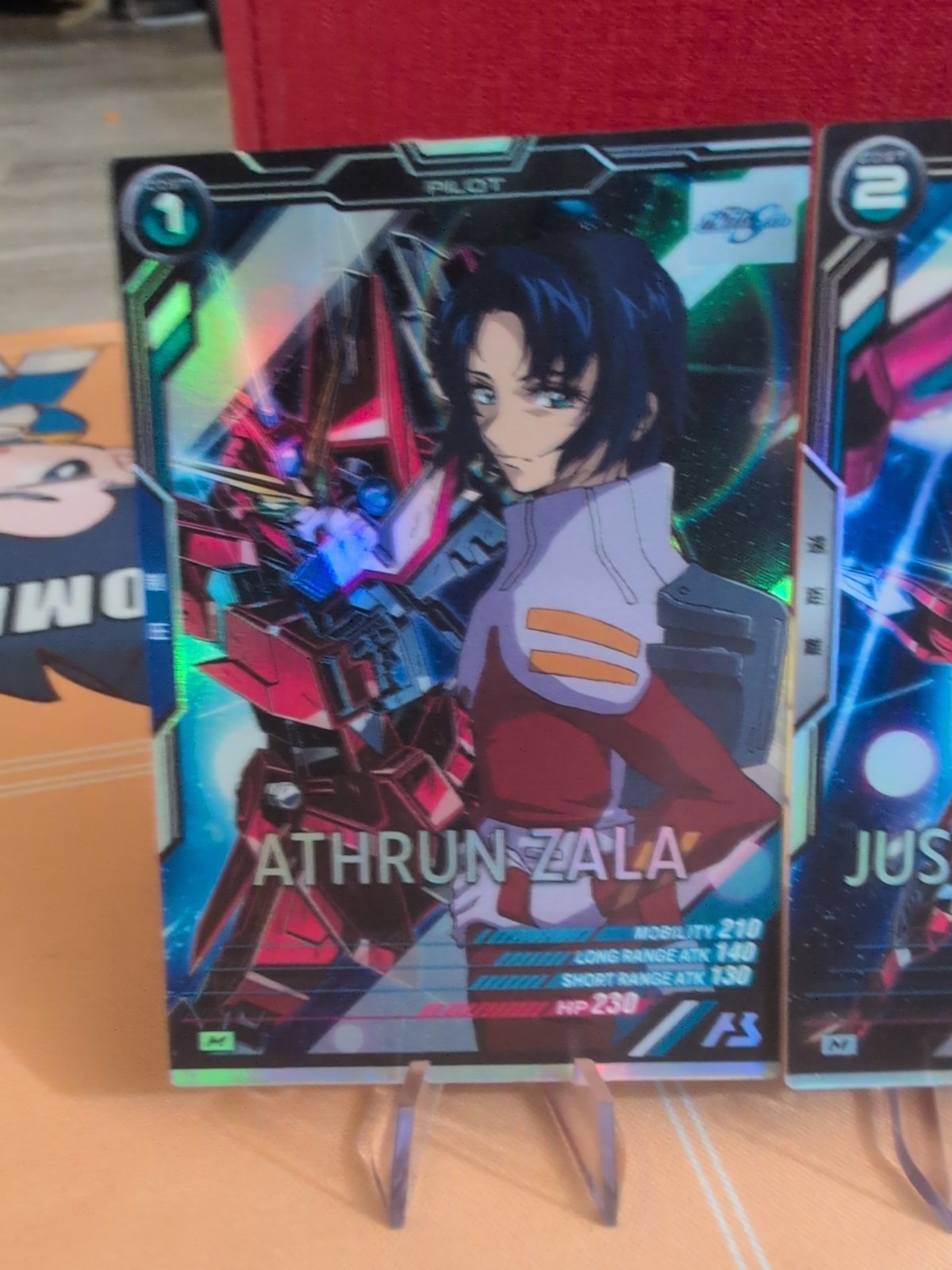 Athrun Zala Justice Gundam SEED CCG Arsenal Base Master Rare Card Pair Japan TCG