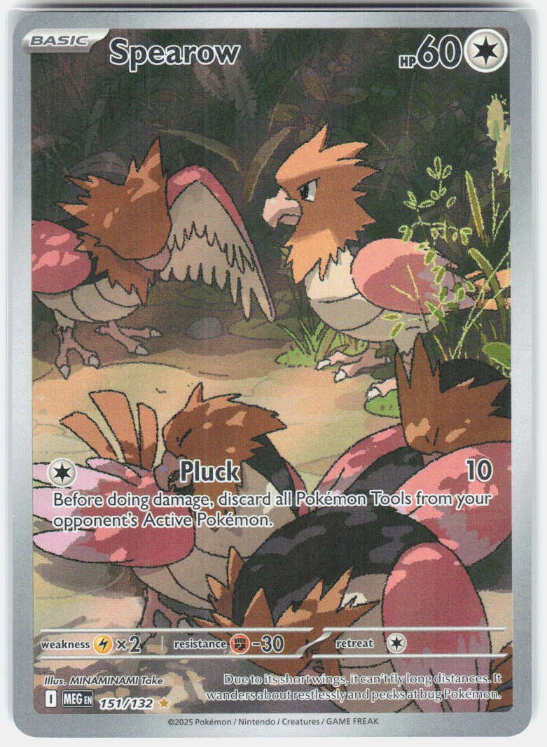 Pokemon Spearow ME01 151/132 IR NM