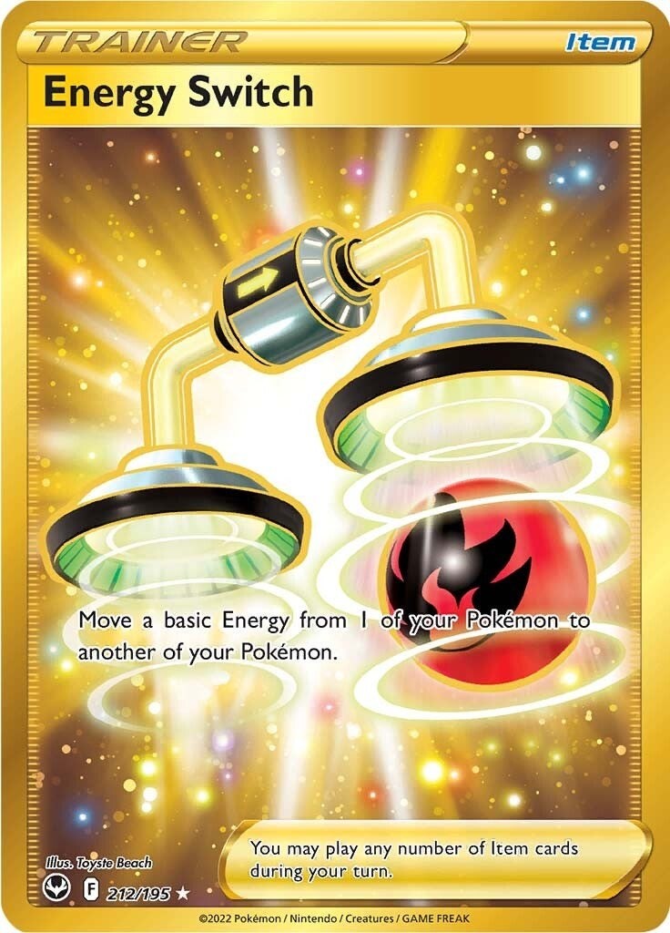 Pokemon Energy Switch (Secret) 212/195 SWSH12: Silver Tempest NM EN
