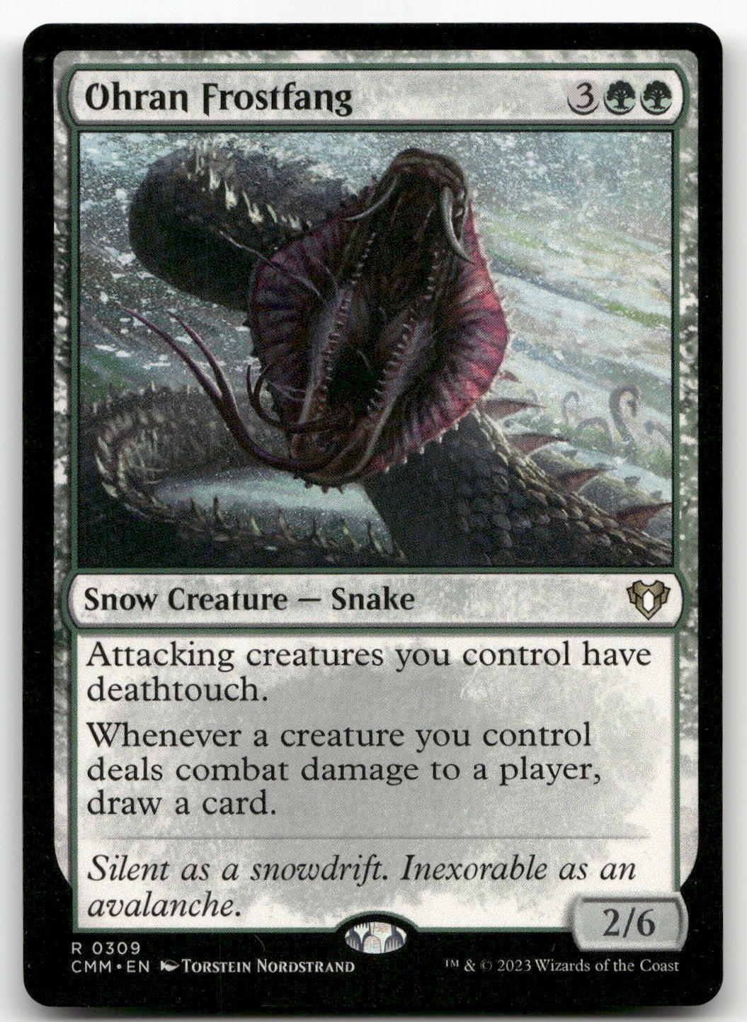 Ohran Frostfang #309 (NM) Commander Masters CMM Magic MTG