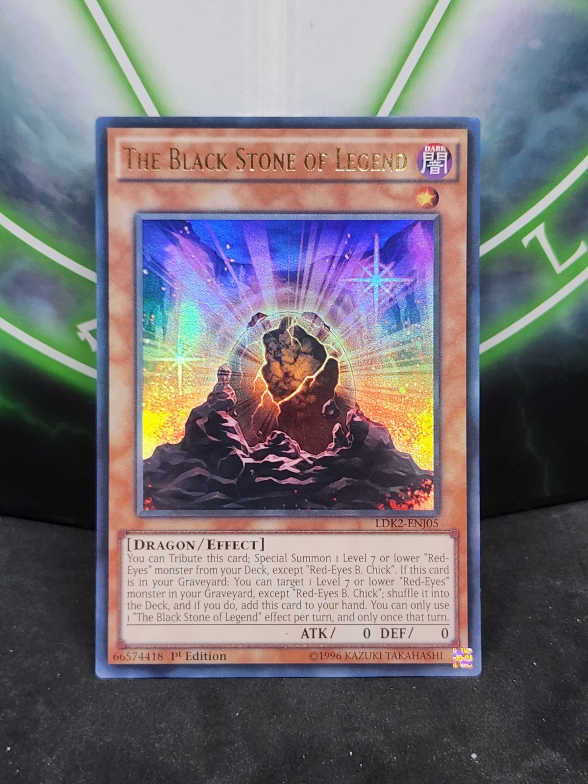 Yugioh The Black Stone of Legend LDK2-ENJ05 Ultra Rare 1st Edition NM