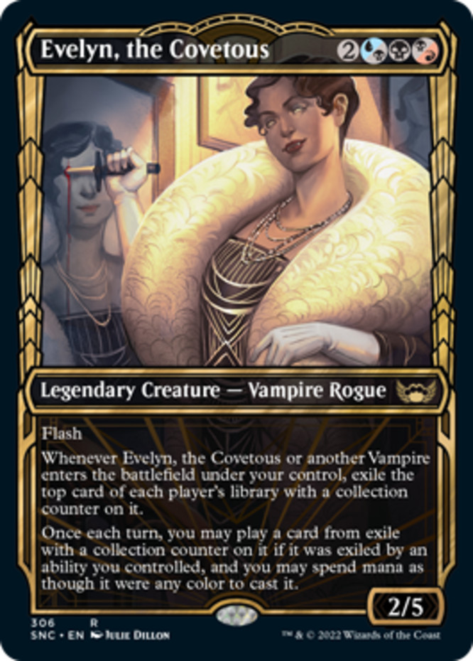 x1 Evelyn, the Covetous – Showcase R MTG Streets of New Capenna M/NM, English