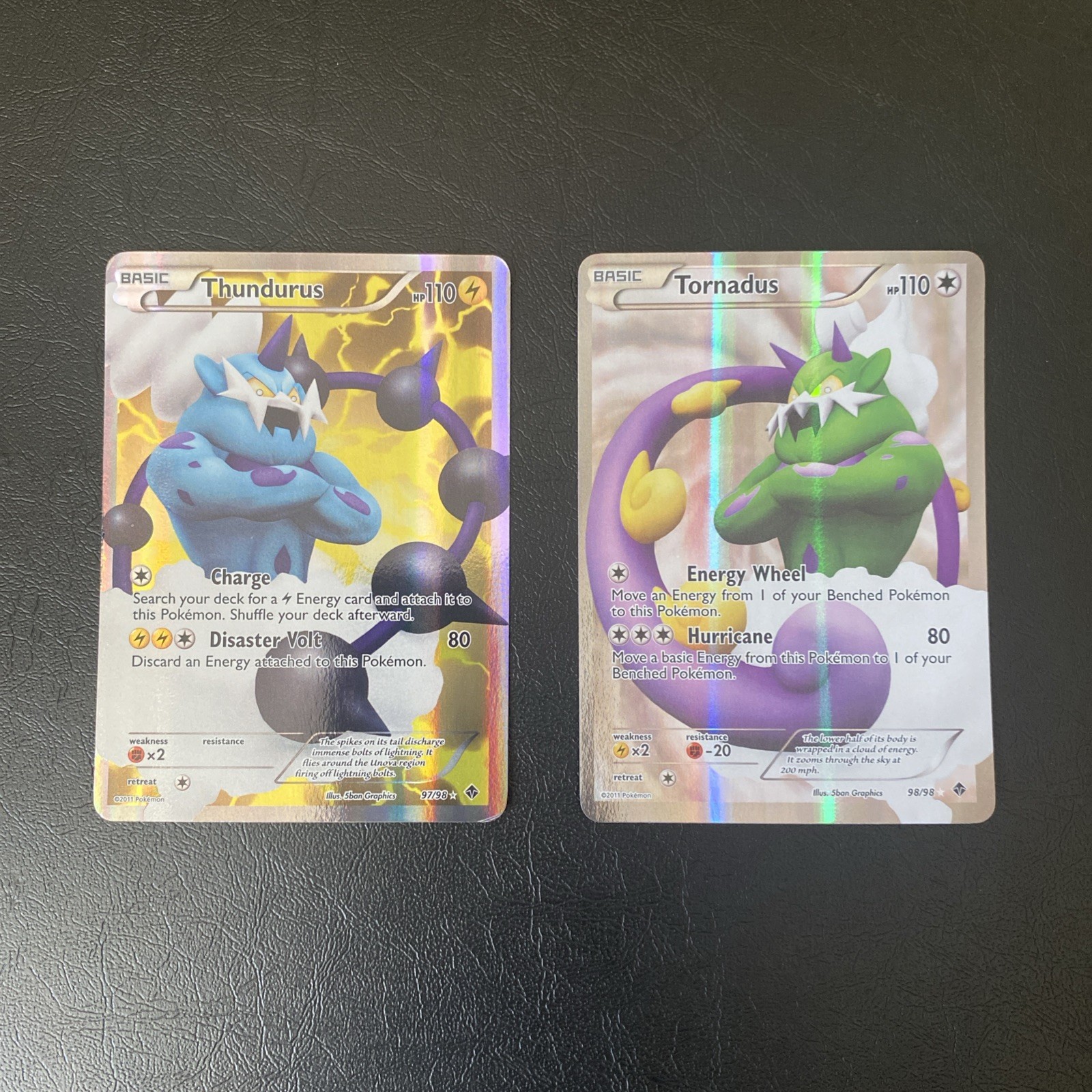 Thundurus & Tornadus 97/98 & 98/98 LP Pokémon TCG Emerging Powers