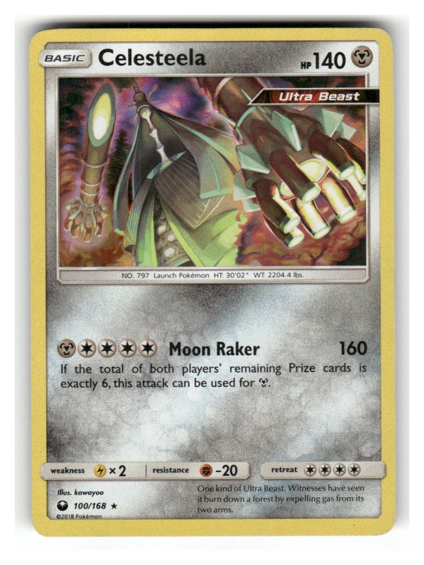 Celesteela 100/168 Holo Rare Celestial Storm Pokemon Holo Moderately Played