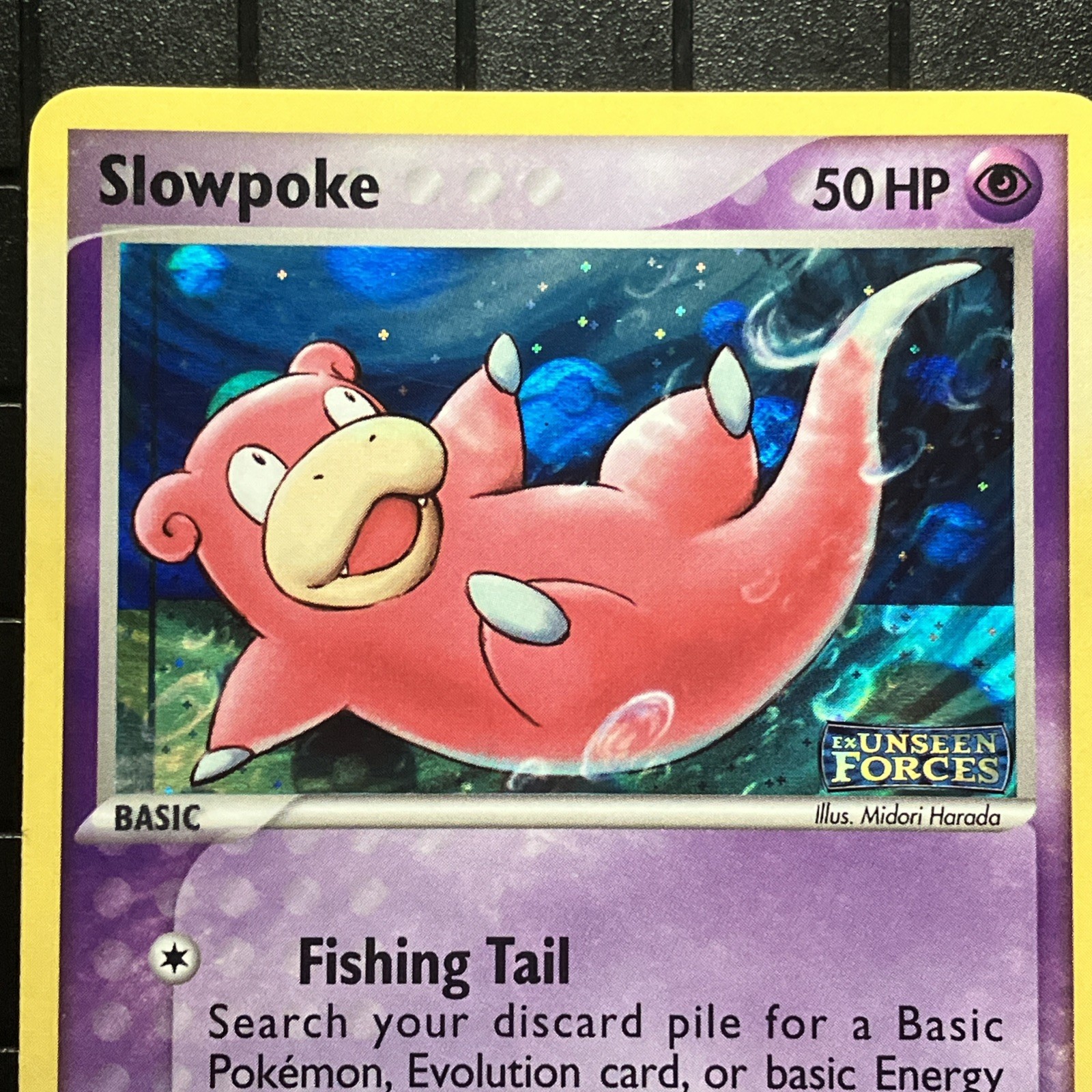 Moderately Played Slowpoke 72/115 Reverse Holo EX Unseen Forces Common