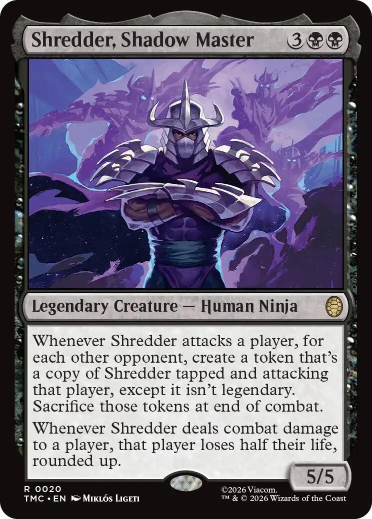 Shredder, Shadow Master – 20 – NM – Commander: Teenage Mutant Ninja Turtles