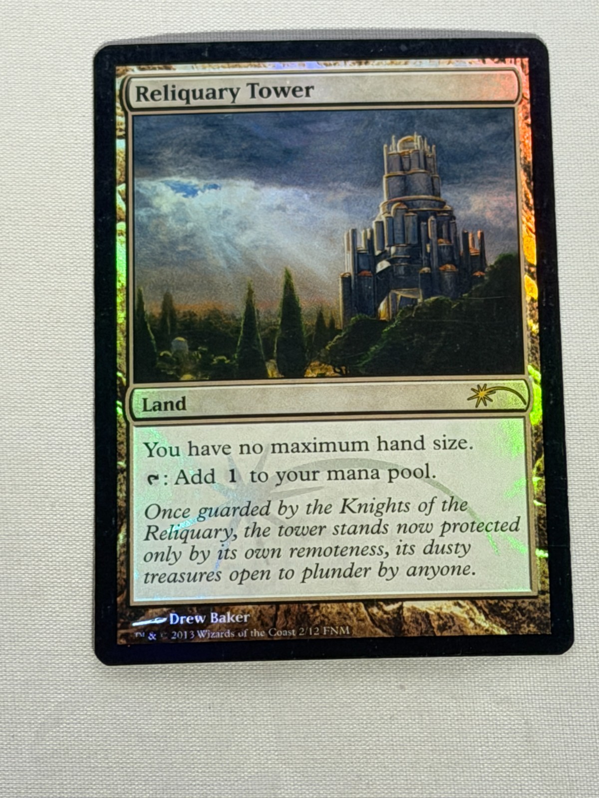 MTG FOIL Reliquary Tower FNM Promos Magic the Gathering