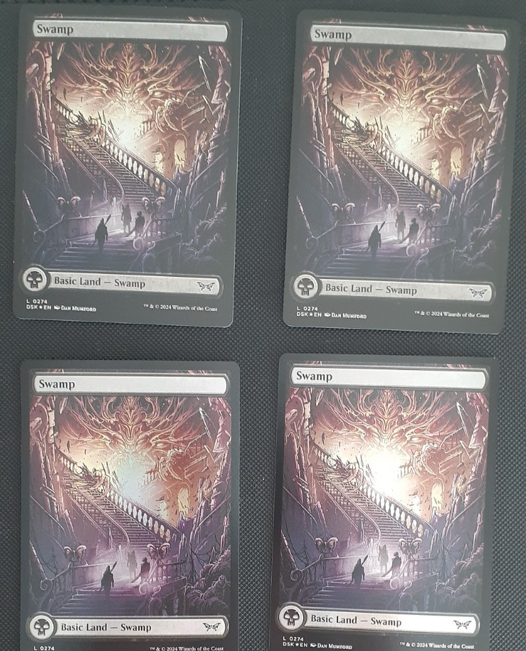 10x FULL ART SWAMP FOIL – Duskmourn – MTG – Magic the Gathering