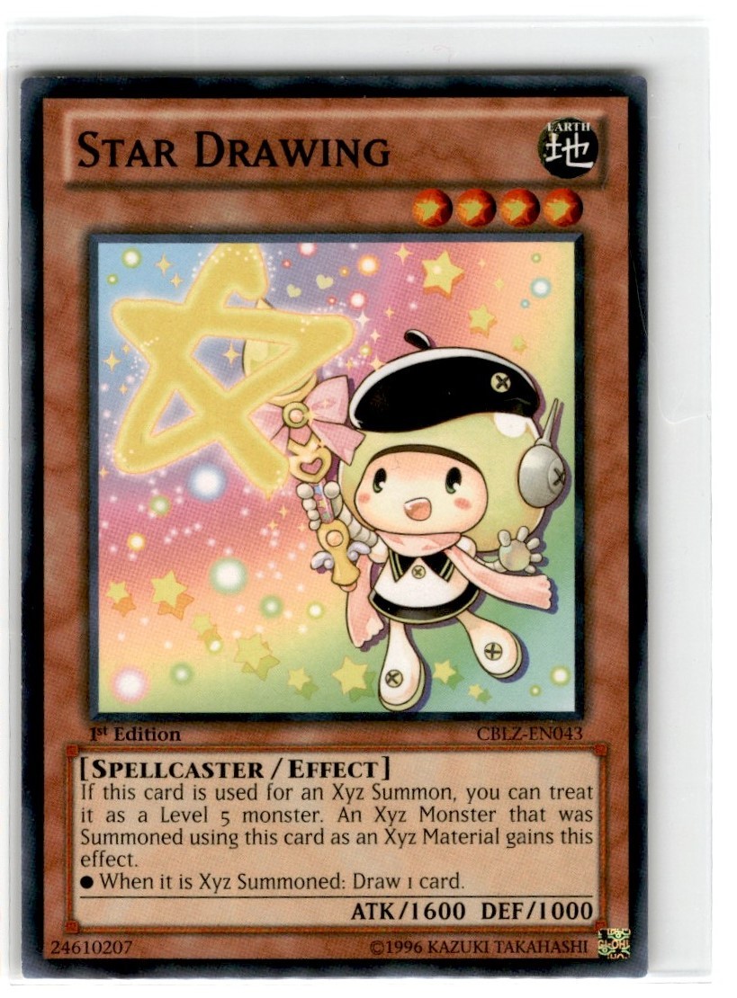 Yu-Gi-Oh! Star Drawing 1st Edition CBLZ-EN043 Moderately Played Common