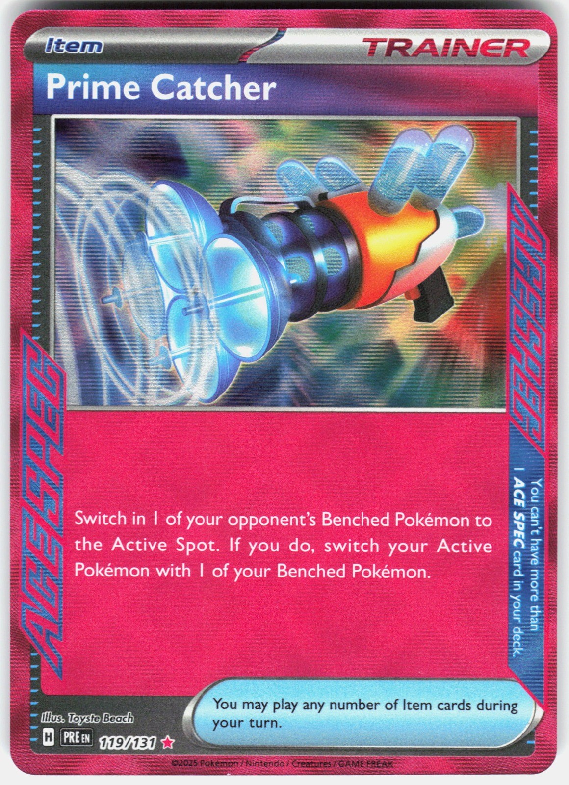 Prime Catcher Reverse Holo SV: Prismatic Evolutions 119/131 NM IKEDA Saki