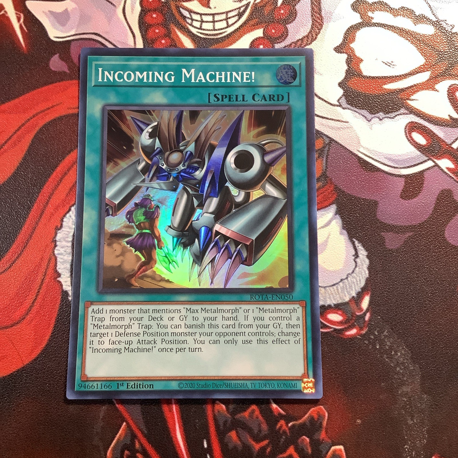 Yugioh Incoming Machine! ROTA-EN050 Super Rare 1st Edition NM