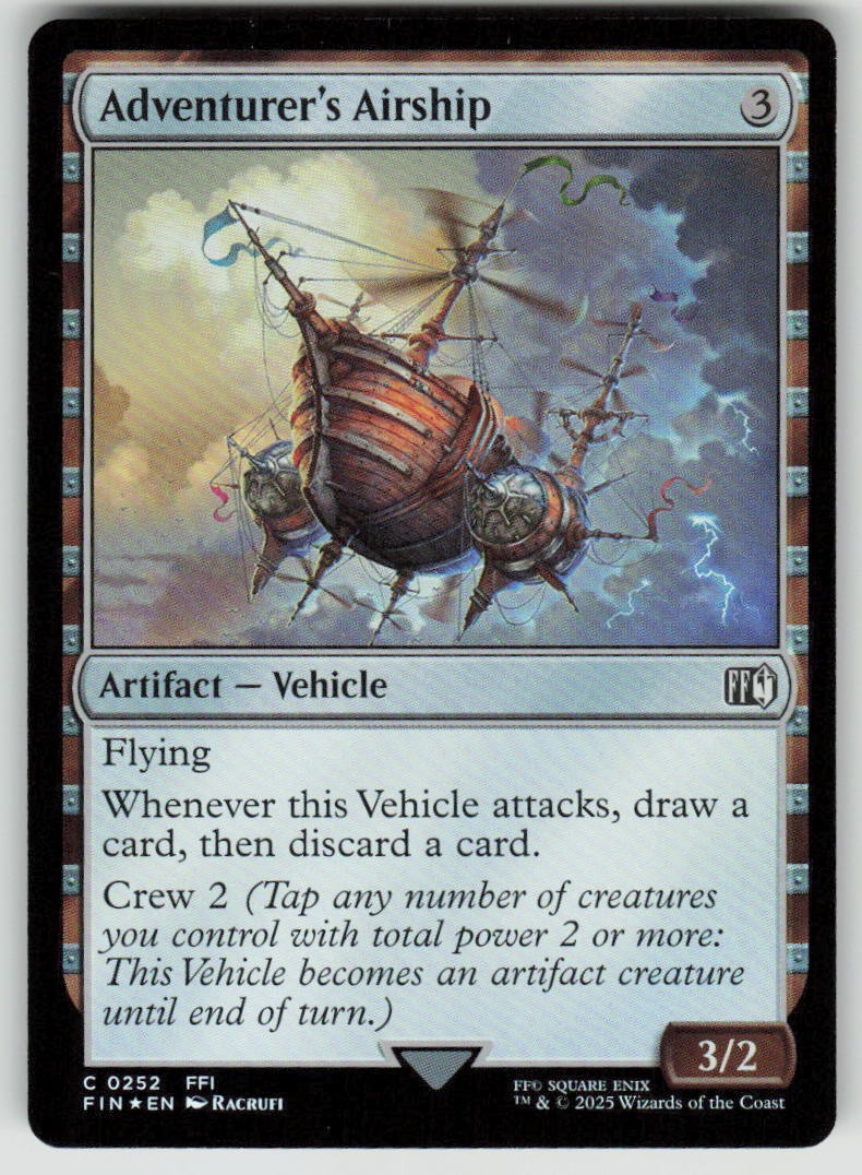 MAGIC: THE GATHERING ADVENTURER’S AIRSHIP 252 C FINAL FANTASY NM FOIL