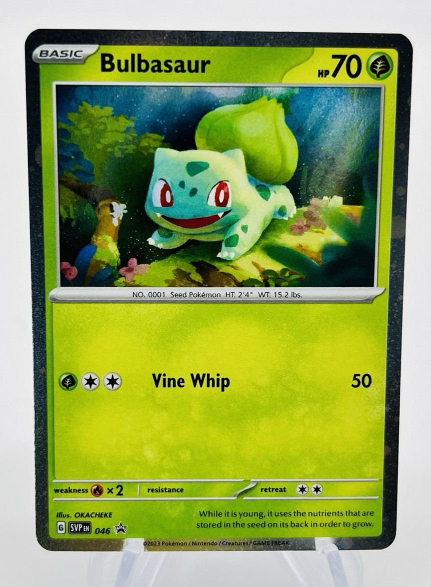 Pokémon 151 Promo Bulbasaur 046 Charmander 047 Squirtle 048 SVP Kanto Cosmo Holo