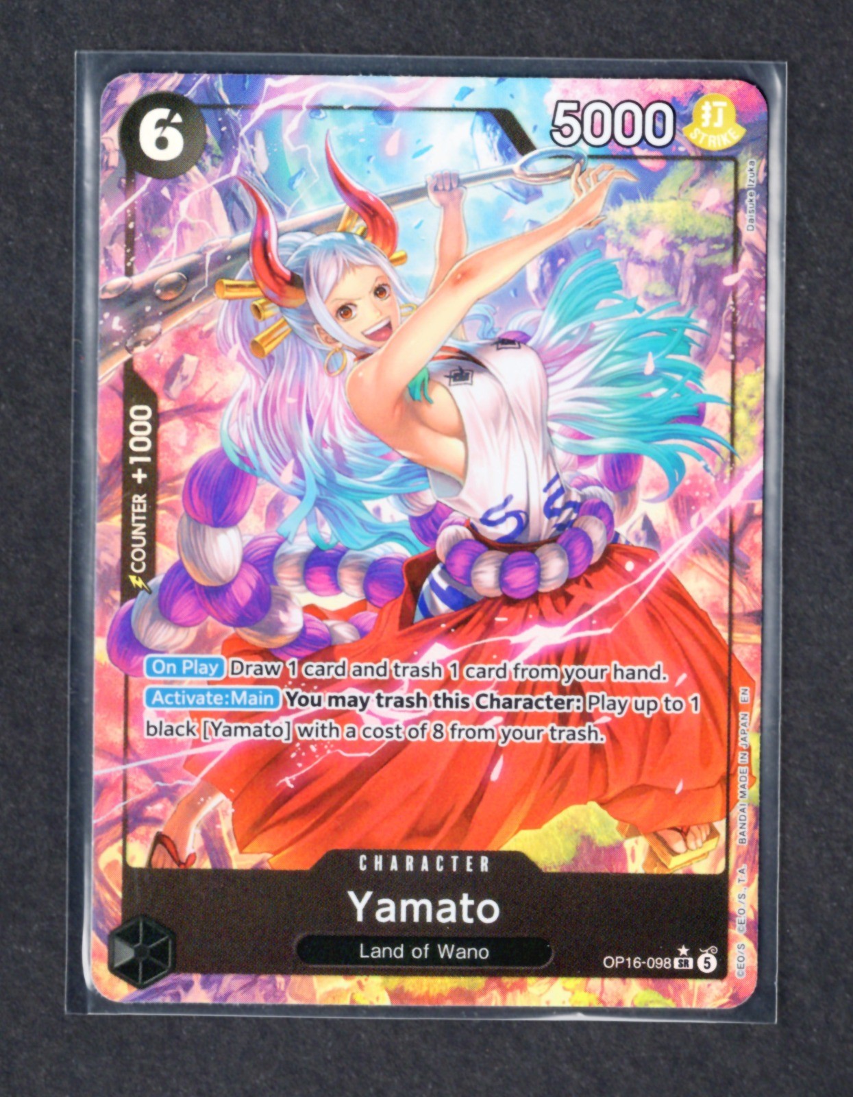 Yamato (098) (Alternate Art) OP16 OP16-098 SR Foil Character The Time of Battle