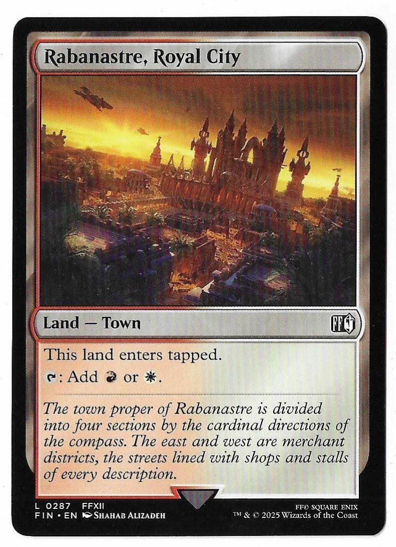 MTG Rabanastre, Royal City Final Fantasy (FIN) Common Magic Card #0287 Unplayed