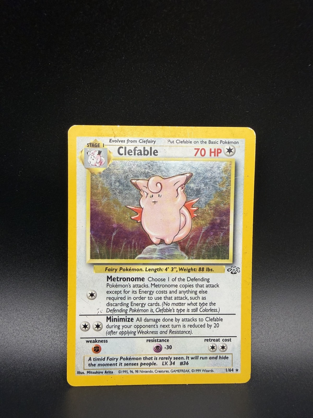 Clefable 01/64 Jungle Holo Pokémon TCG