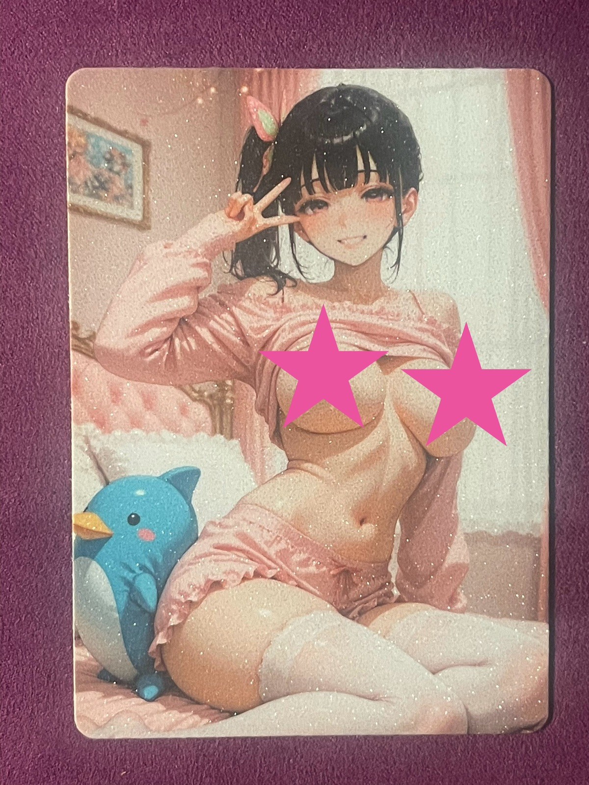 Waifu Card Doujin Dual Sided Anime Goddess Plastic Card