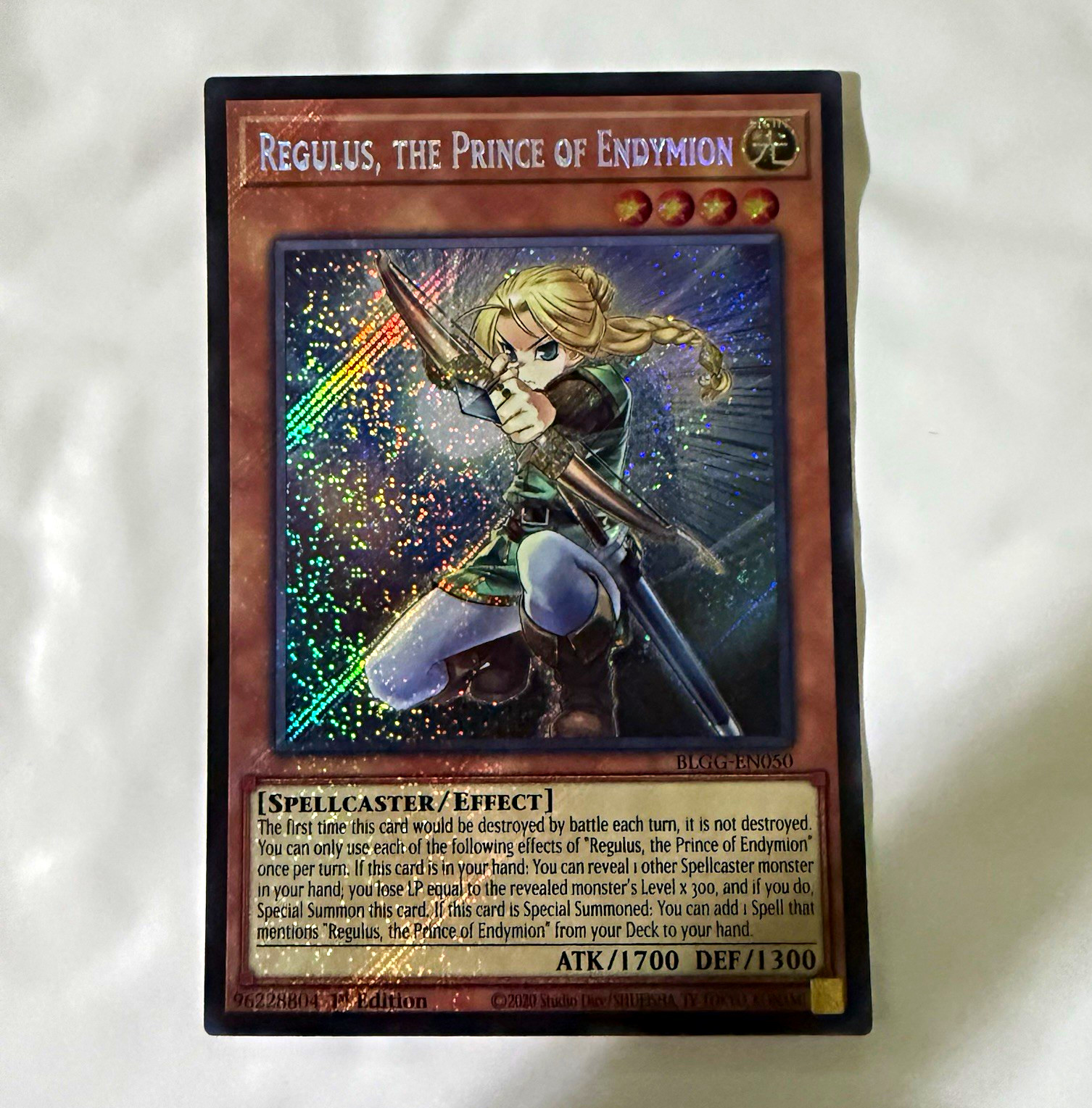Konami Regulus, the Prince of Endymion BLGG-EN050 Secret Rare 1st EN 1700/1300