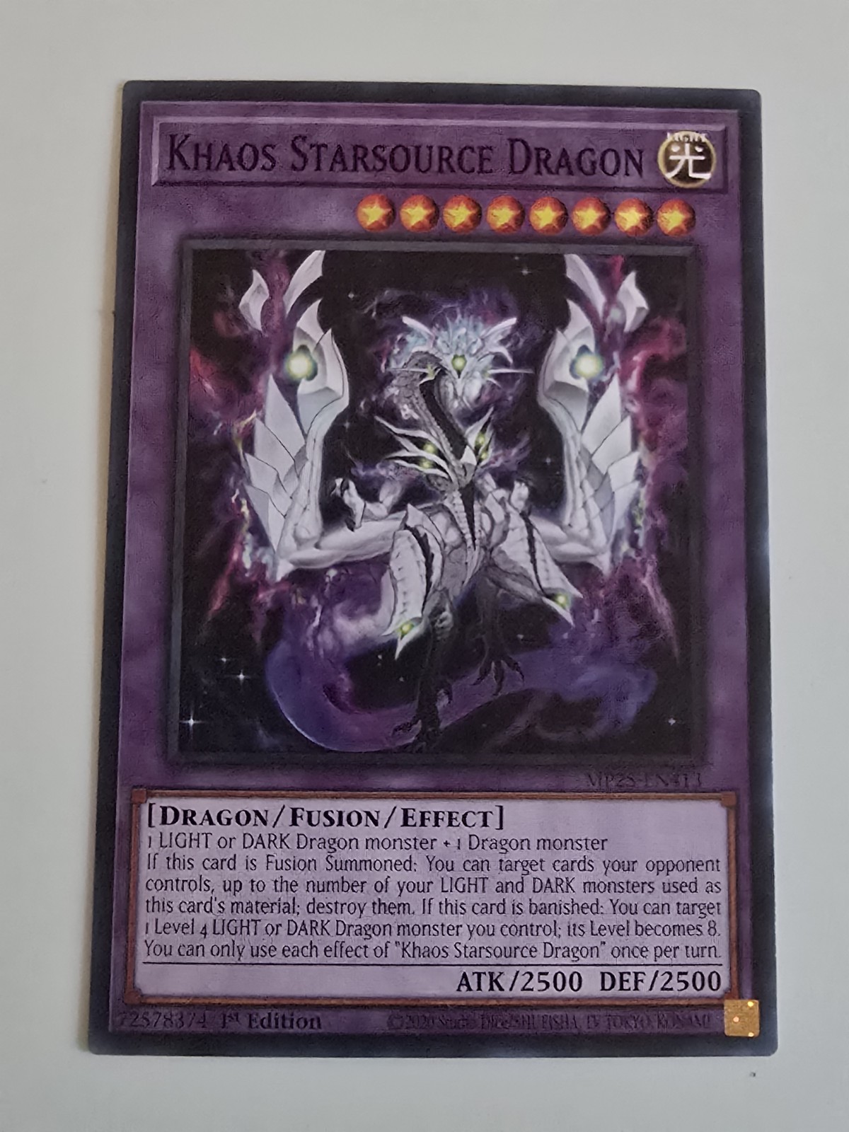 Khaos Starsource Dragon MP25-EN413 2025 Mega-Pack 1st Edition NM Yugioh