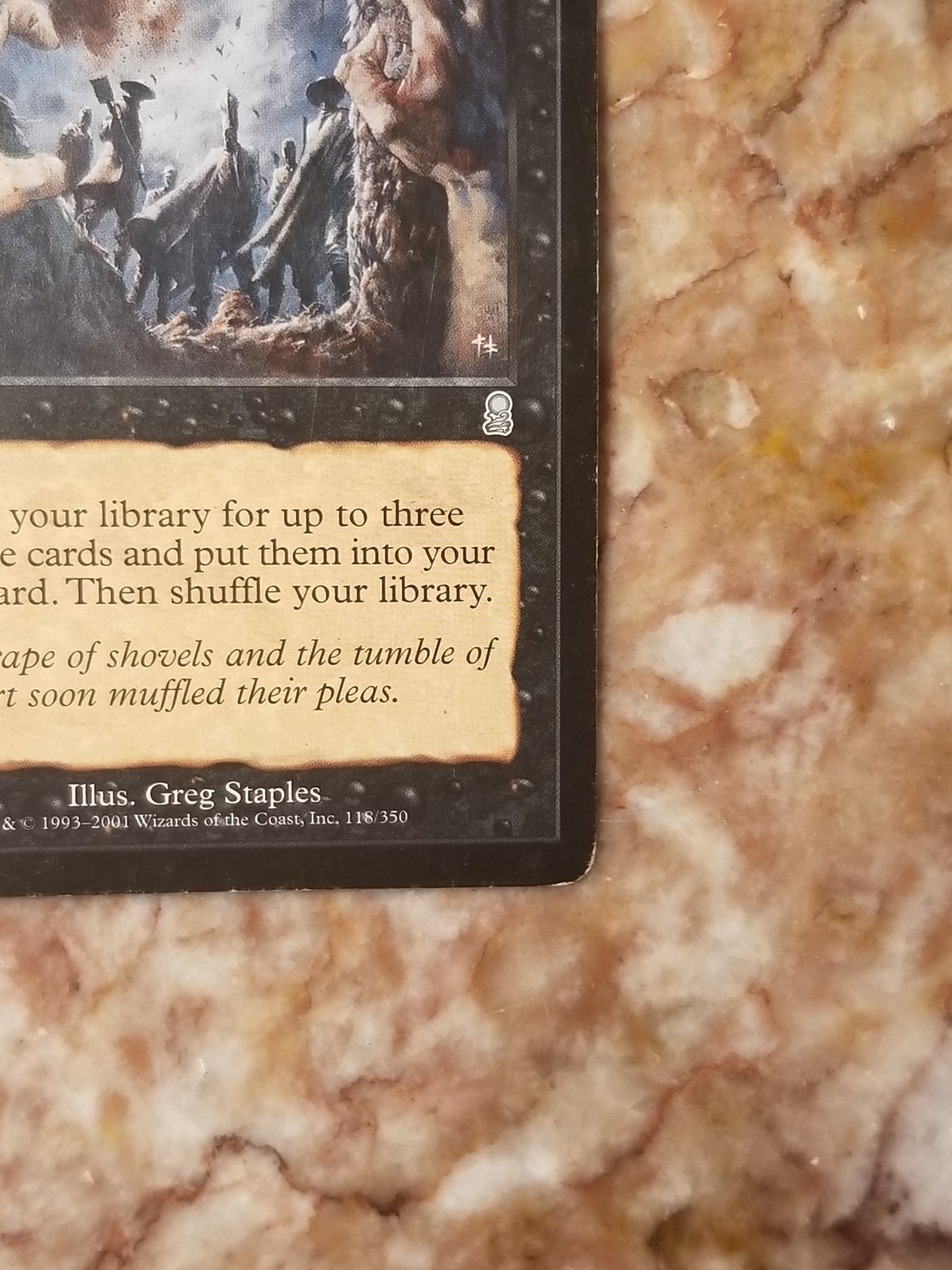 💀 1x Vintage BURIED ALIVE! 💀 / MTG Magic Odyssey Regular – LP