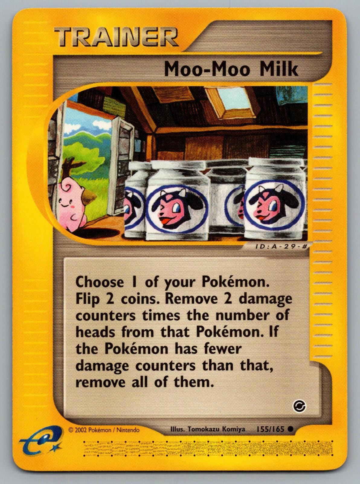 Moo-Moo Milk 155/165 Common Expedition Base Set Pokemon Lightly Played