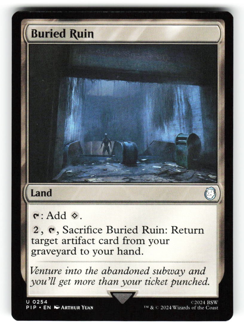 Buried Ruin #254 (NM) (Non-Foil) (U) (PIP) Magic MTG