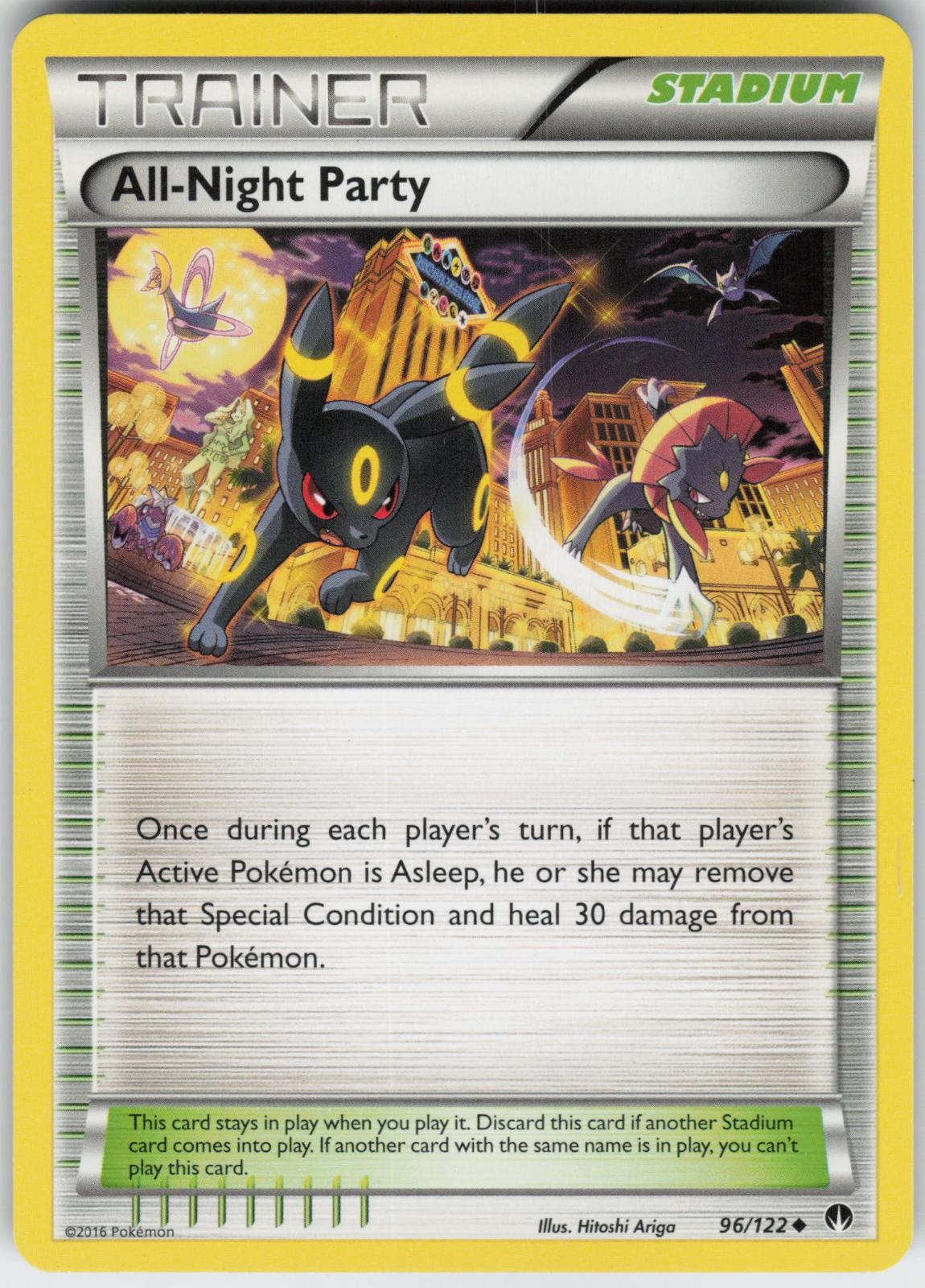 All-Night Party 96/122 Uncommon BREAKpoint Pokemon Near Mint