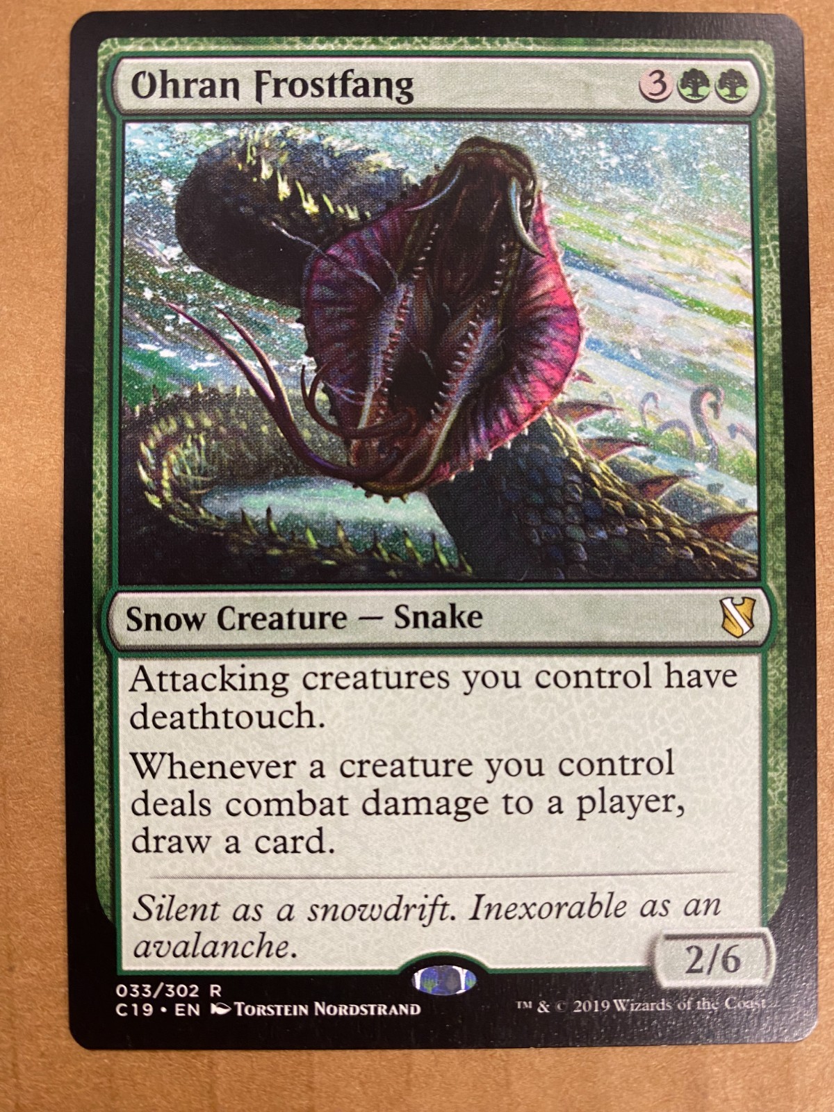 MTG 1x Ohran Frostfang # 33 Commander 2019 Magic the Gathering Card x1 NM
