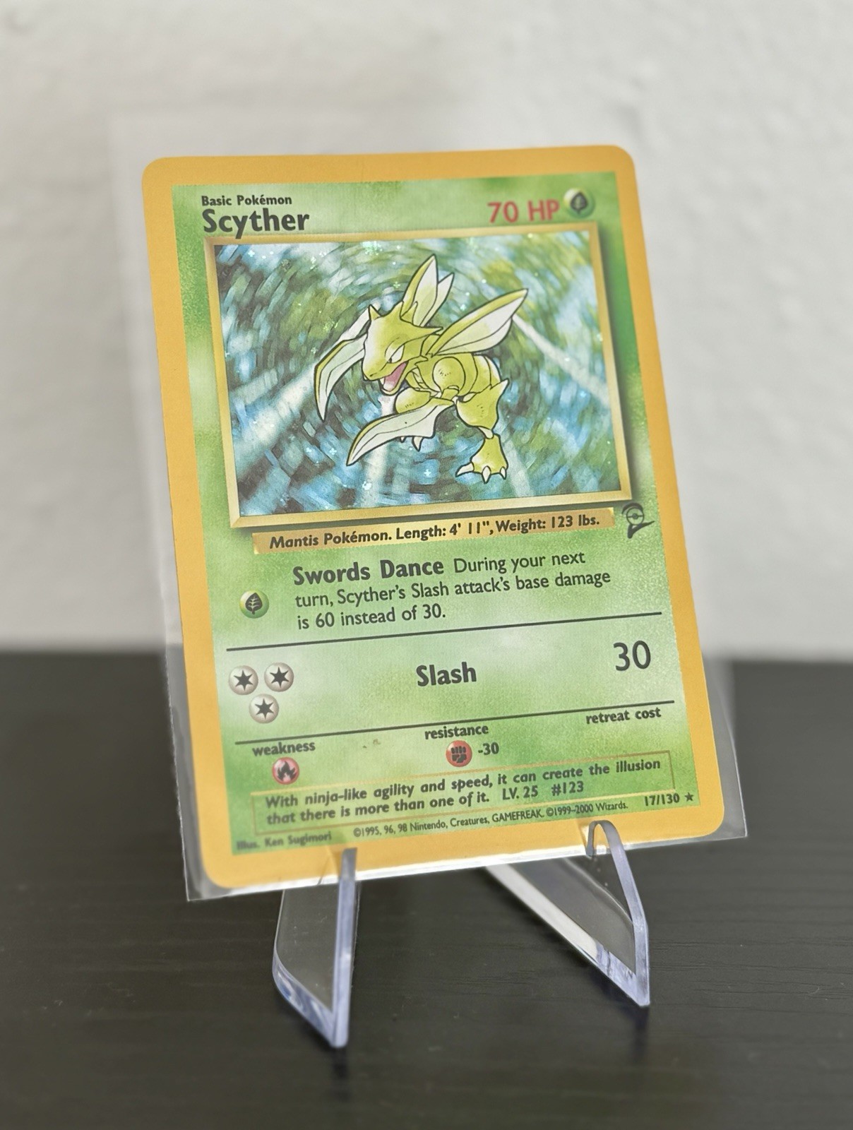 Scyther 017/130 Base Set 2 Holo