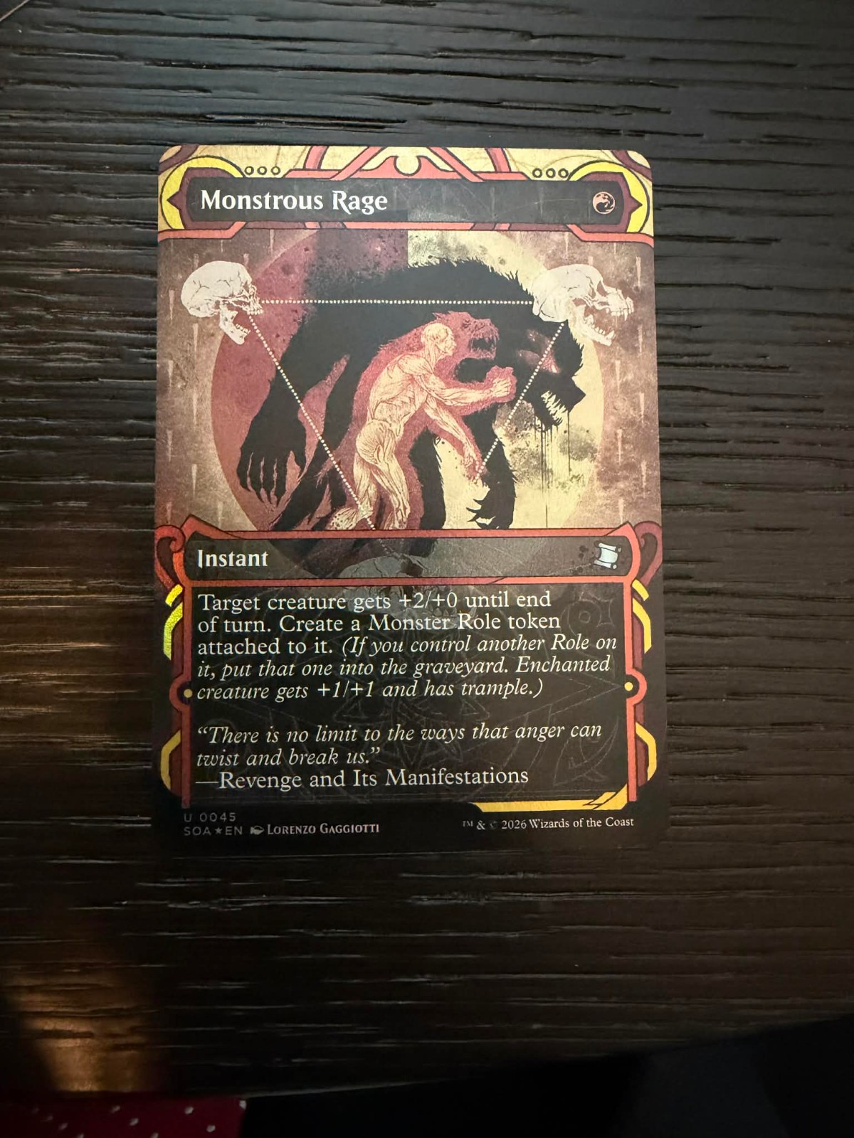 Monstrous Rage Secrets of Strixhaven: Mystical Archive Uncommon