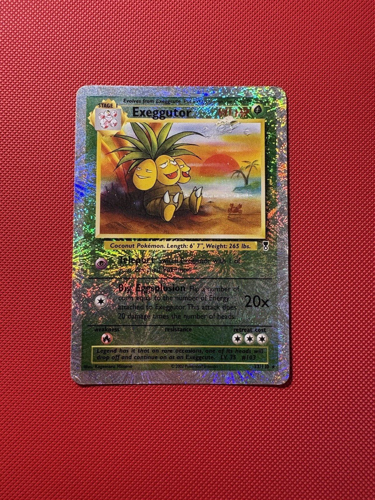 Exeggutor 23/110 Reverse Holo Rare Legendary Collection Pokemon Card DMG