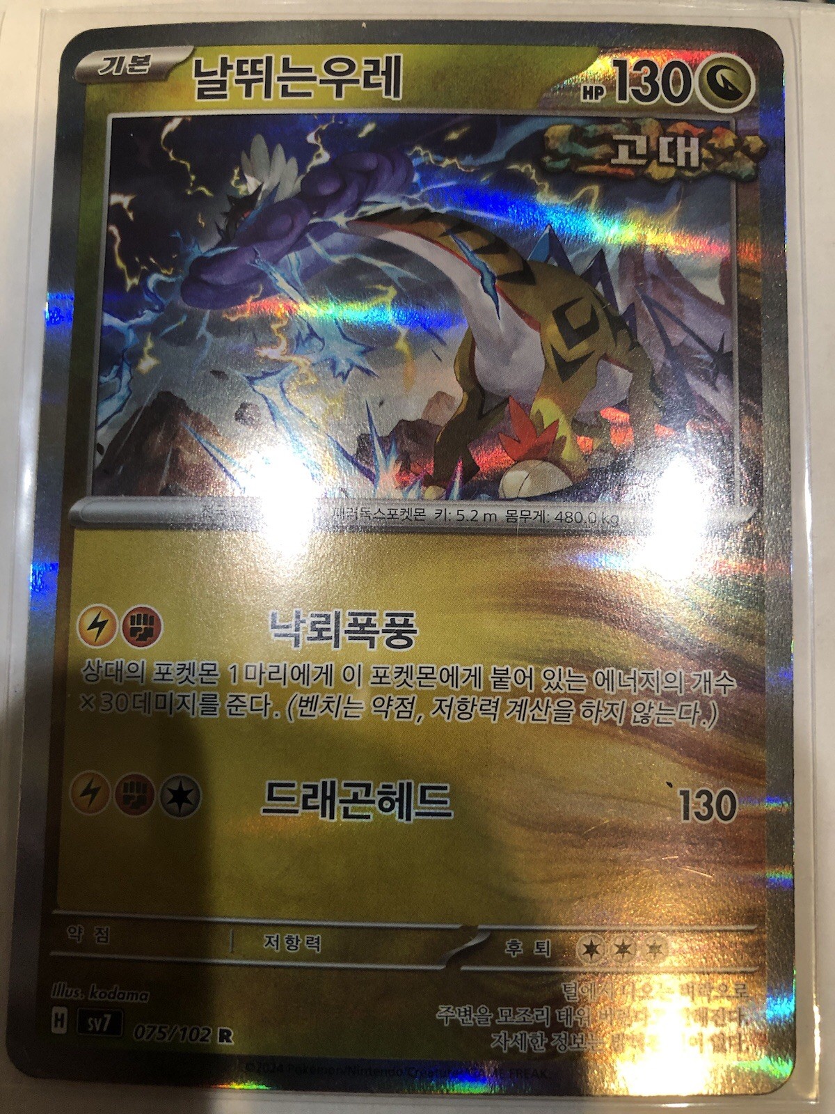 SV7: Stellar Miracle #075/102 Raging Bolt (KOREAN)