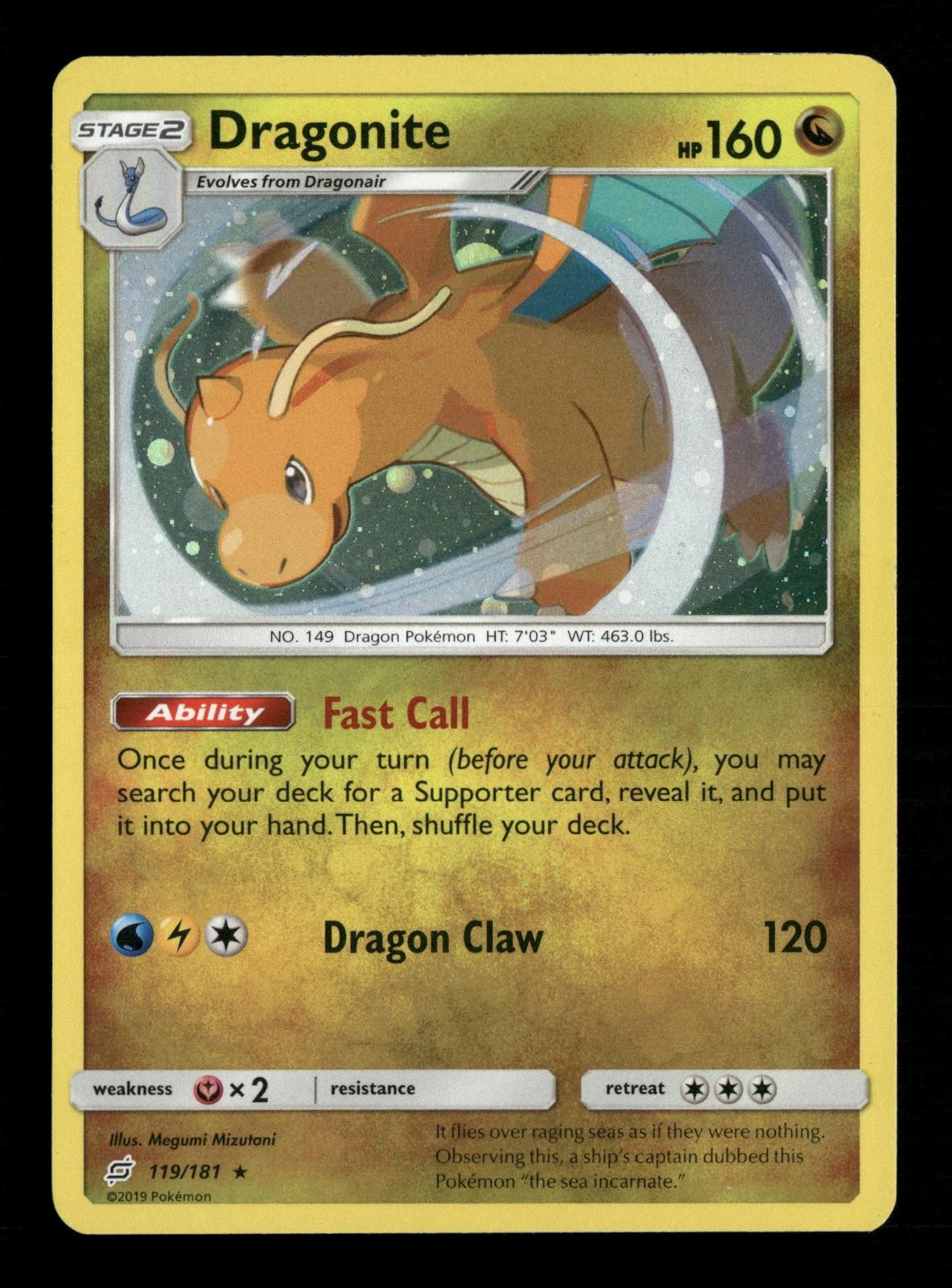 Dragonite Miscellaneous Cards & Products 119/181 Holo Pokemon LP Megumi Mizutani