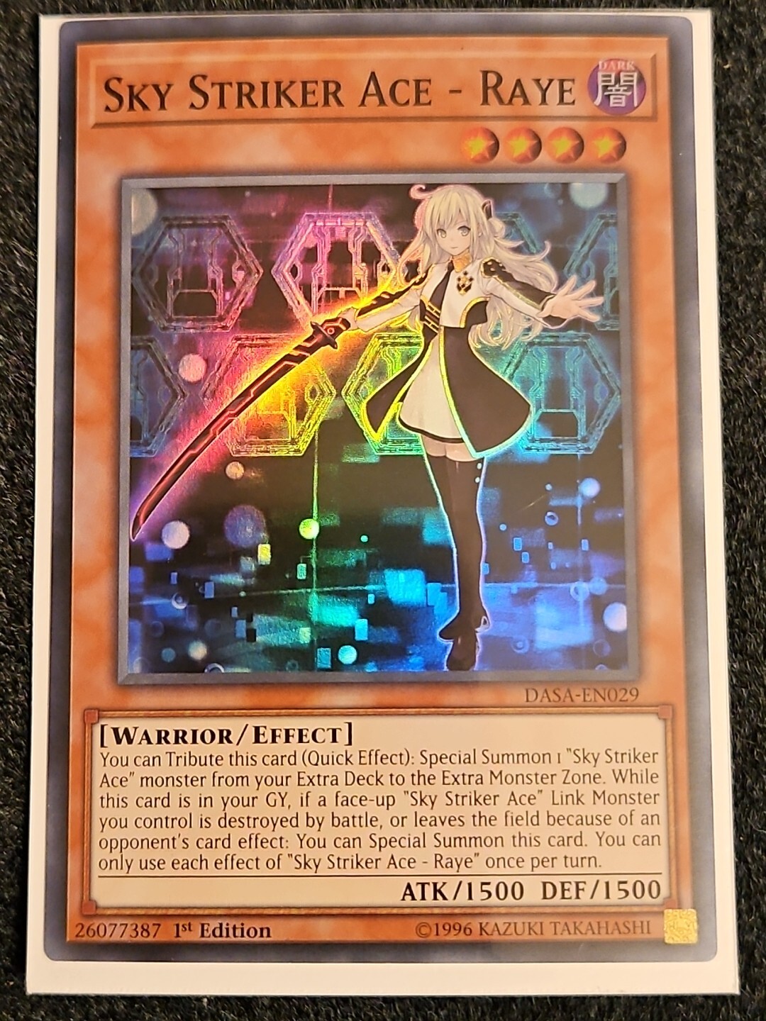 Yu-Gi-Oh! TCG Sky Striker Ace – Raye Dark Saviors DASA-EN029 1st Edition NM