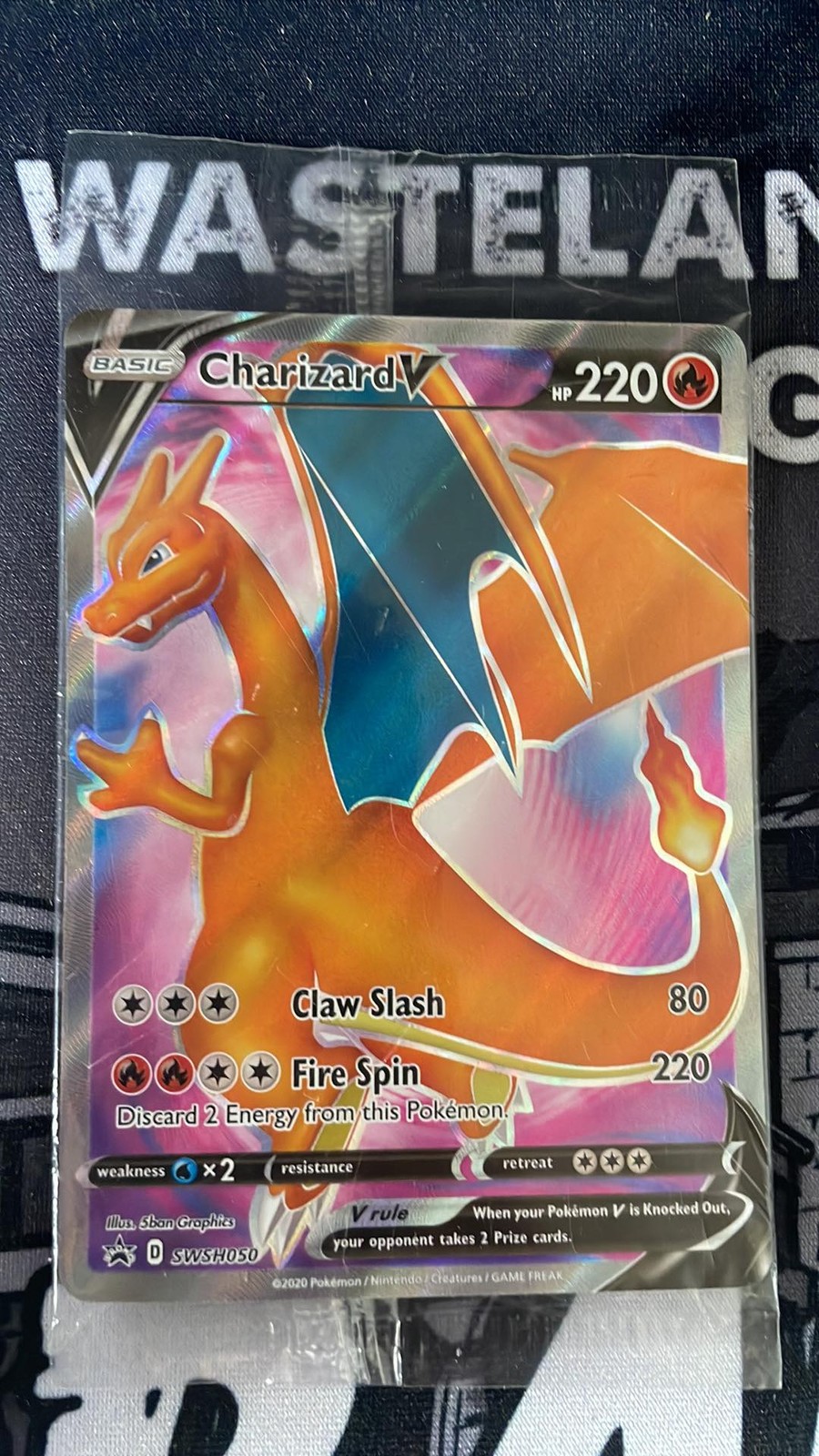 1x Charizard V SEALED – SWSH050 – Full Art – SWSH Black Star Promo NM-Mint Pokem