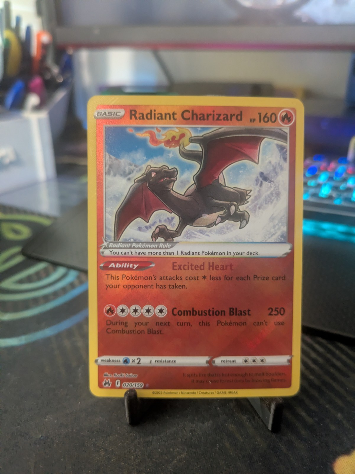 Radiant Charizard 020/159 Crown Zenith NM